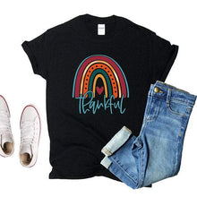 Load image into Gallery viewer, Thankful Rainbow Graphic Tee